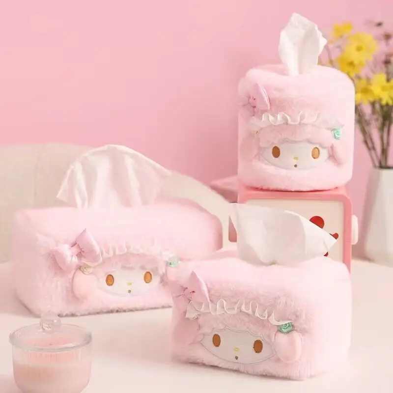 My Melody Hangyodon Sweet Piano Kawaii плюшевый ящик для салфеток автомобиля домашний простой
