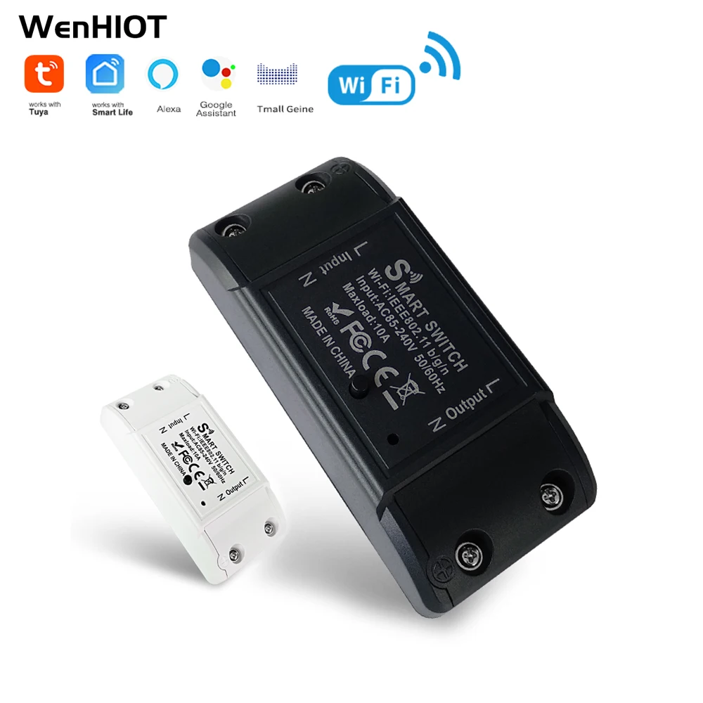 Умный выключатель для мыши Tuya с поддержкой приложения, голосовое реле, таймер Google Home, Alexa, Wi-Fi, умный выключатель для дома