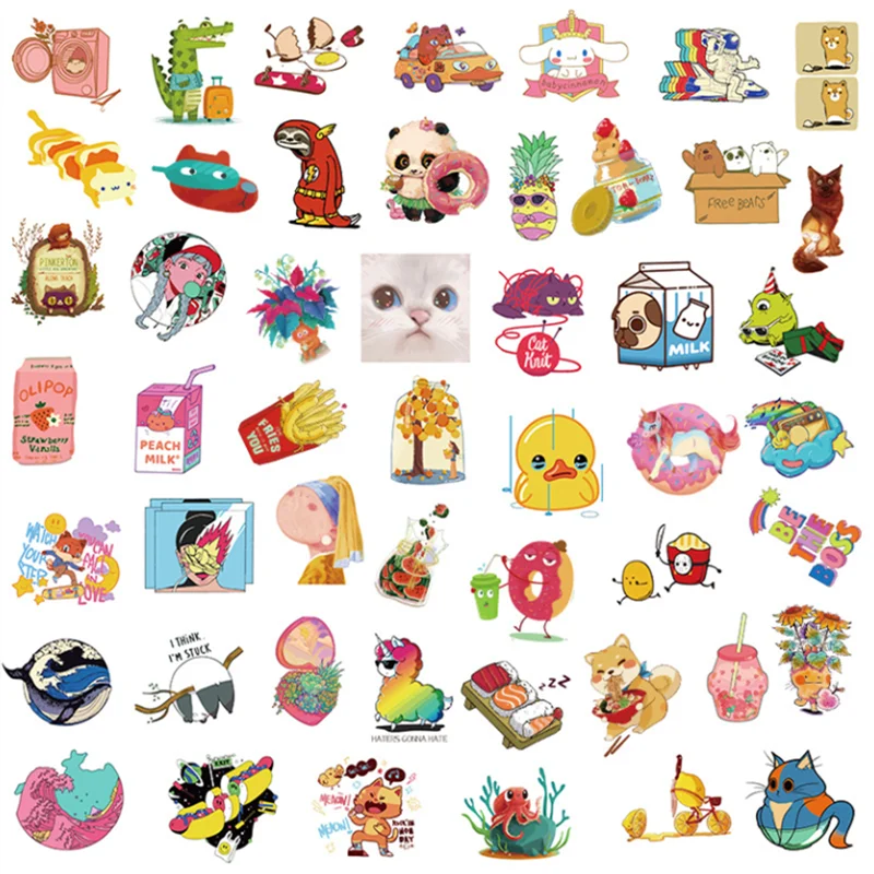 

Cute and funny stickers luggage stickers anime guitar scooter graffiti stickers