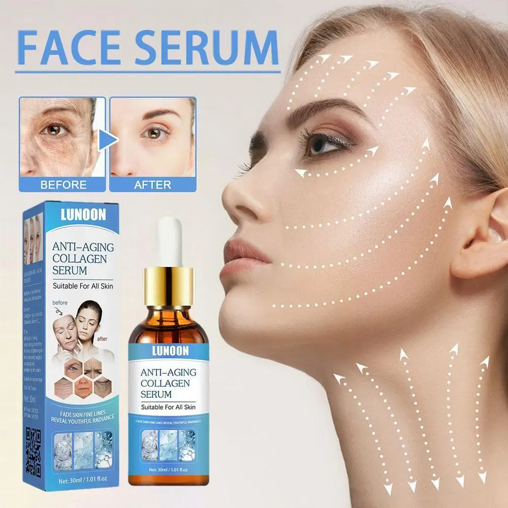 

30ml Face Whitening Serum Anti-aging Wrinkles Smooth Skin Face Essence Fade Care Skin Dry Moisturizing Spots Dark Brighten U2A1