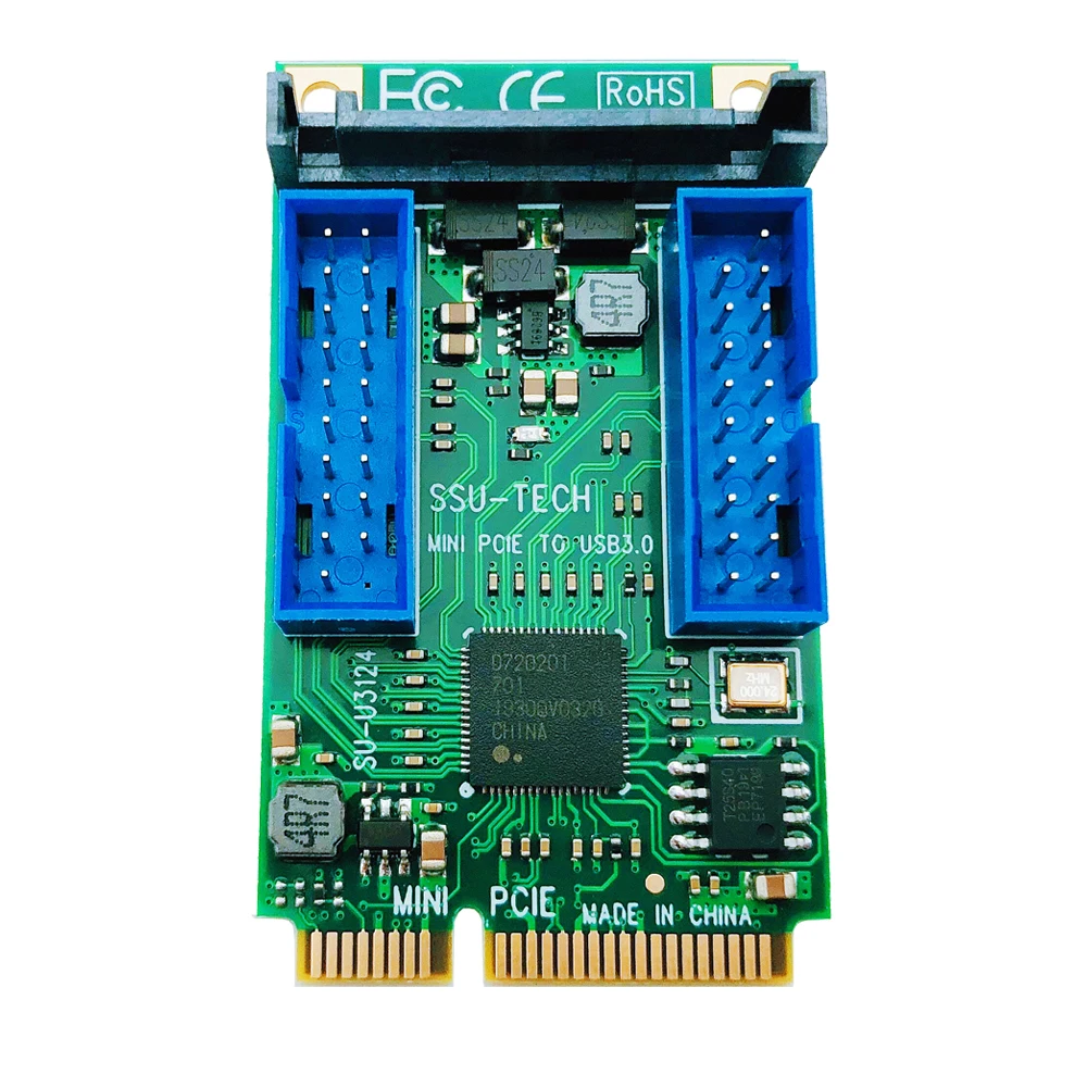 Плата расширения Mini PCI-E на USB 3 0 15pin SATA