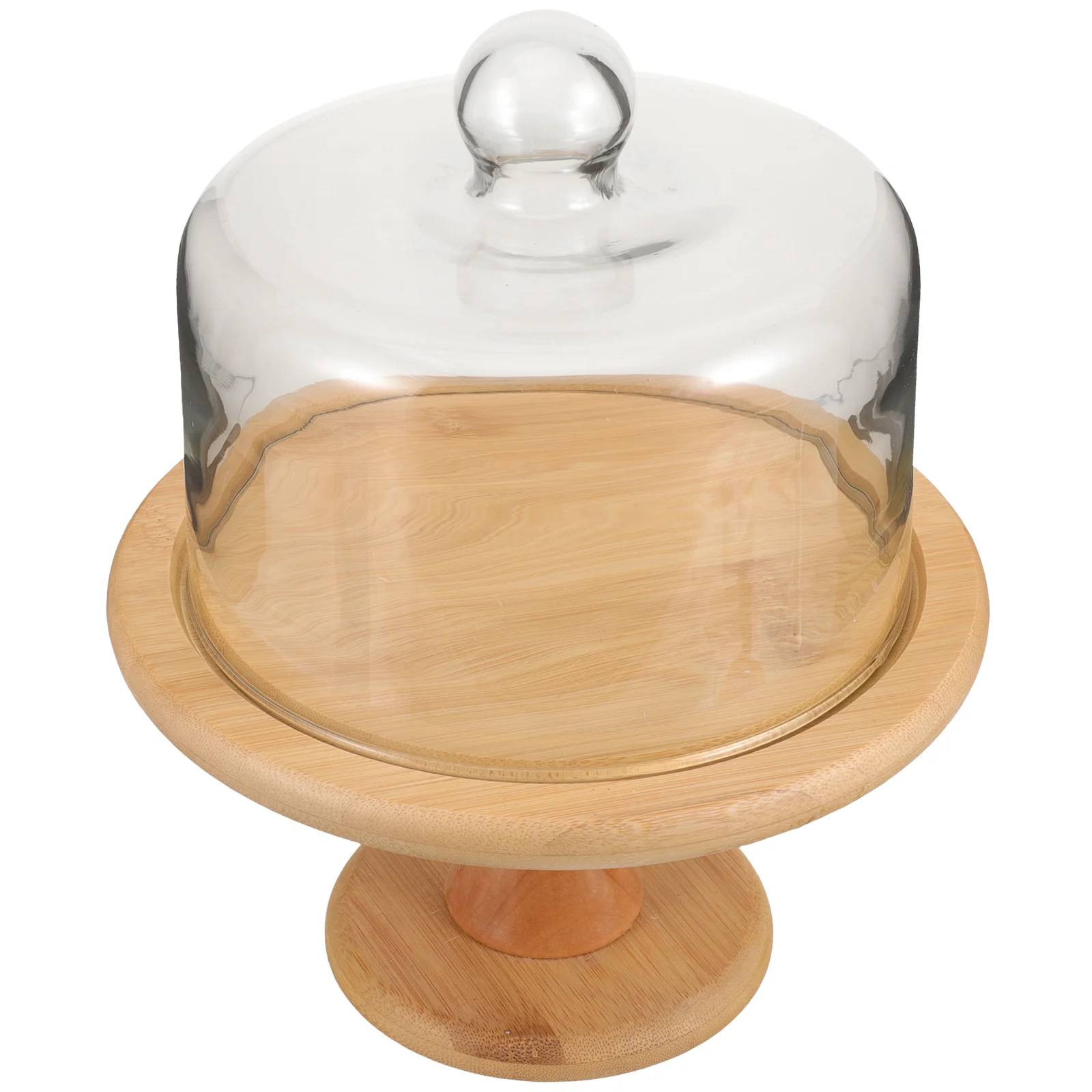 

Бамбуковый поднос, закругленные углы, подставка для торта, купол, держатель, дисплей крышки