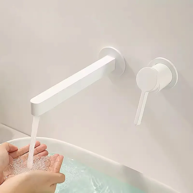 Настенный однорычажный смеситель для раковины высококачественный латунный