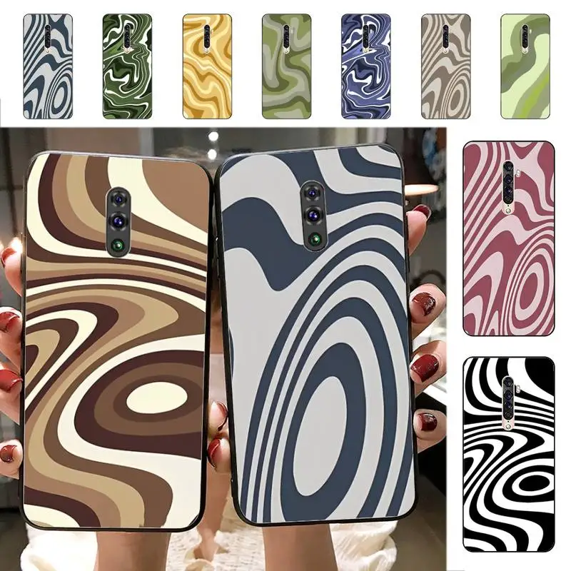 

Liquid Swirl Abstract Pattern Phone Case for Vivo Y91C Y11 17 19 17 67 81 Oppo A9 2020 Realme c3