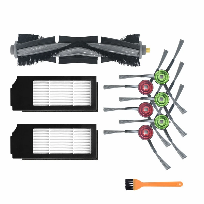 

10 PCS For Ecovacs X1 TURBO/OMNI Robot Vacuum Cleaner Parts Replacement Roll Main Brush Side Brushes HEPA Filter