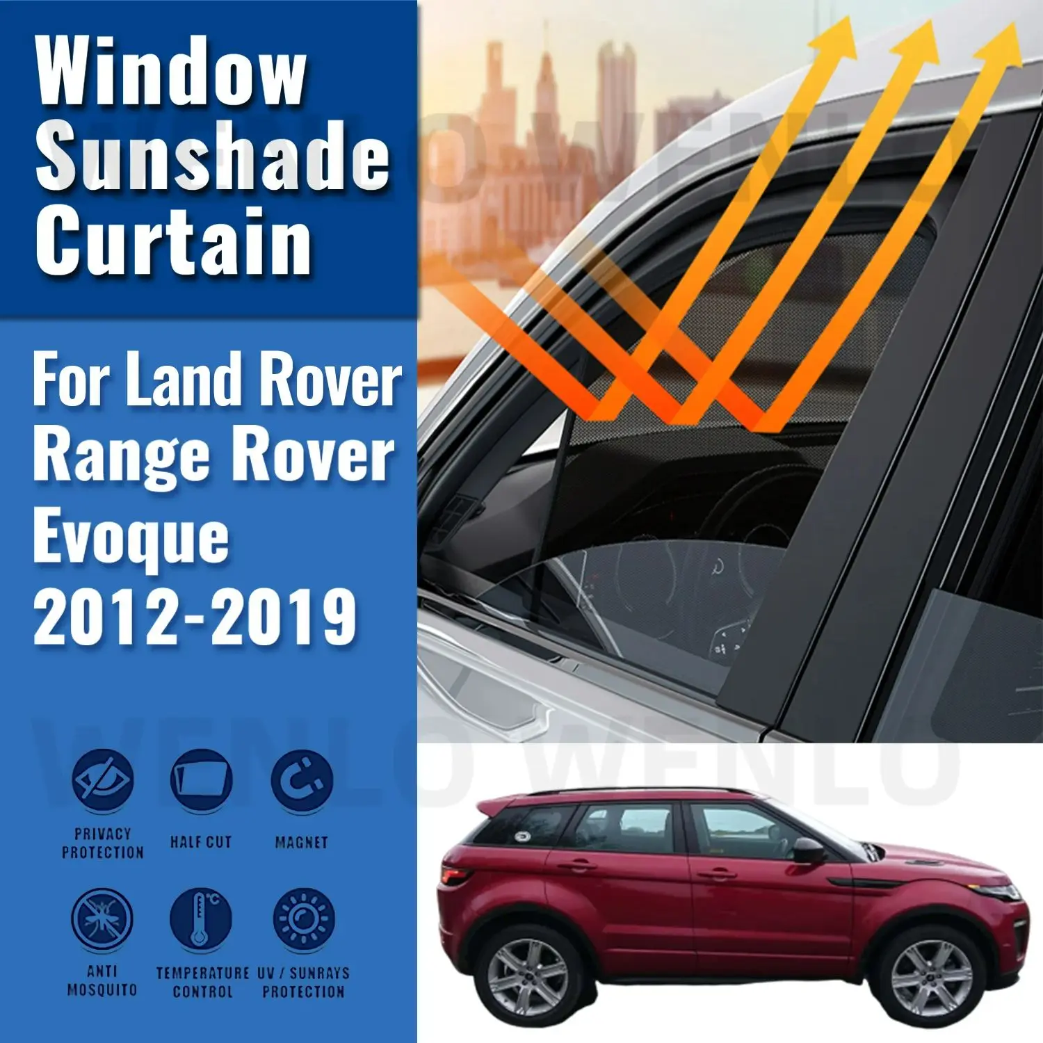 Автомобильный солнцезащитный козырек для Land Rover Evoque 2012-2019 переднее лобовое
