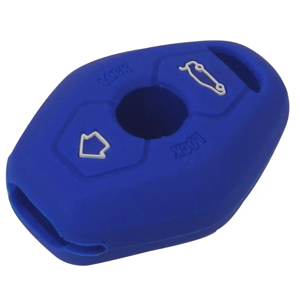 

Jingyuqin 3B силиконовый чехол для дистанционного ключа, автомобильный Стайлинг, чехол для BMW X3 X5 Z3 Z4 3 5 7 серии E38 E39 E46 E83 FOB, защитный комплект