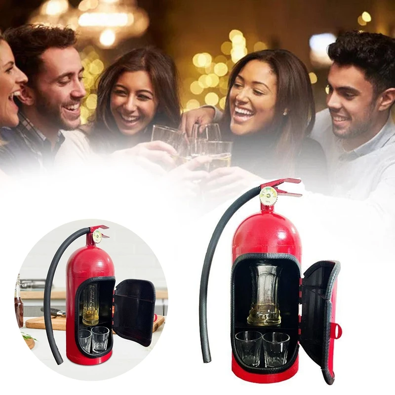 

Fire Extinguisher Mini Bar Novelty Liquor Creative Fire Extinguisher Shaped Wine Storage Boxes Novelty Firefighter Gifts