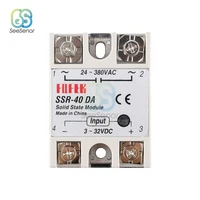 ssr 40da solid state relay white alloy heat sink 3 32v dc to 24 380v ac ssr 40da