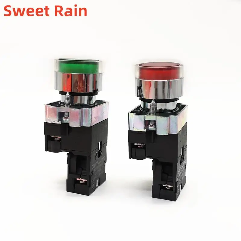 1 шт. CHINT переключатель NP2-BW3461 NP2BW3462 кнопка со светодиодной подсветкой AC220V DC24V с