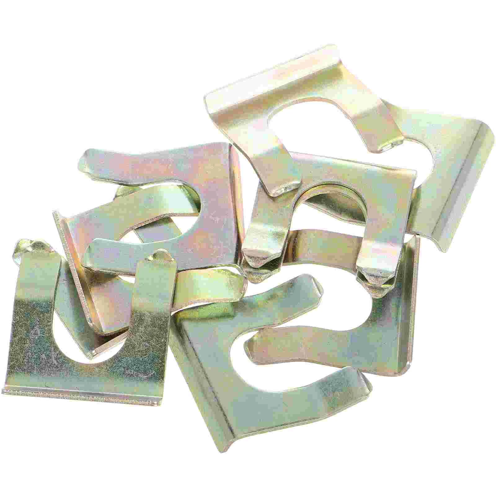 

10 шт., хомут для автомобильного шланга, U-образный зажим, фиксатор тормозной линии, комплект парковочного кабеля, железные фитинги, зажимы для труб