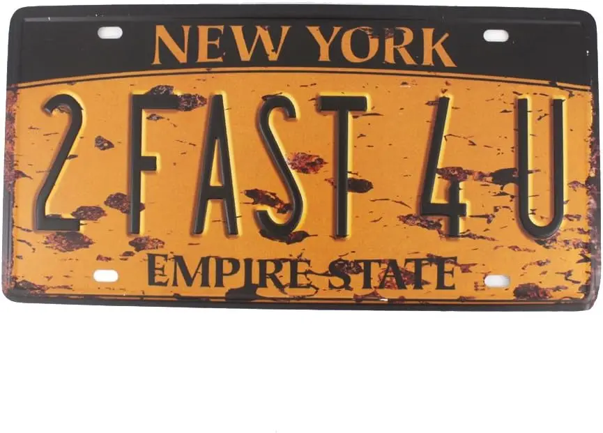 

Металлическая жестяная вывеска New York