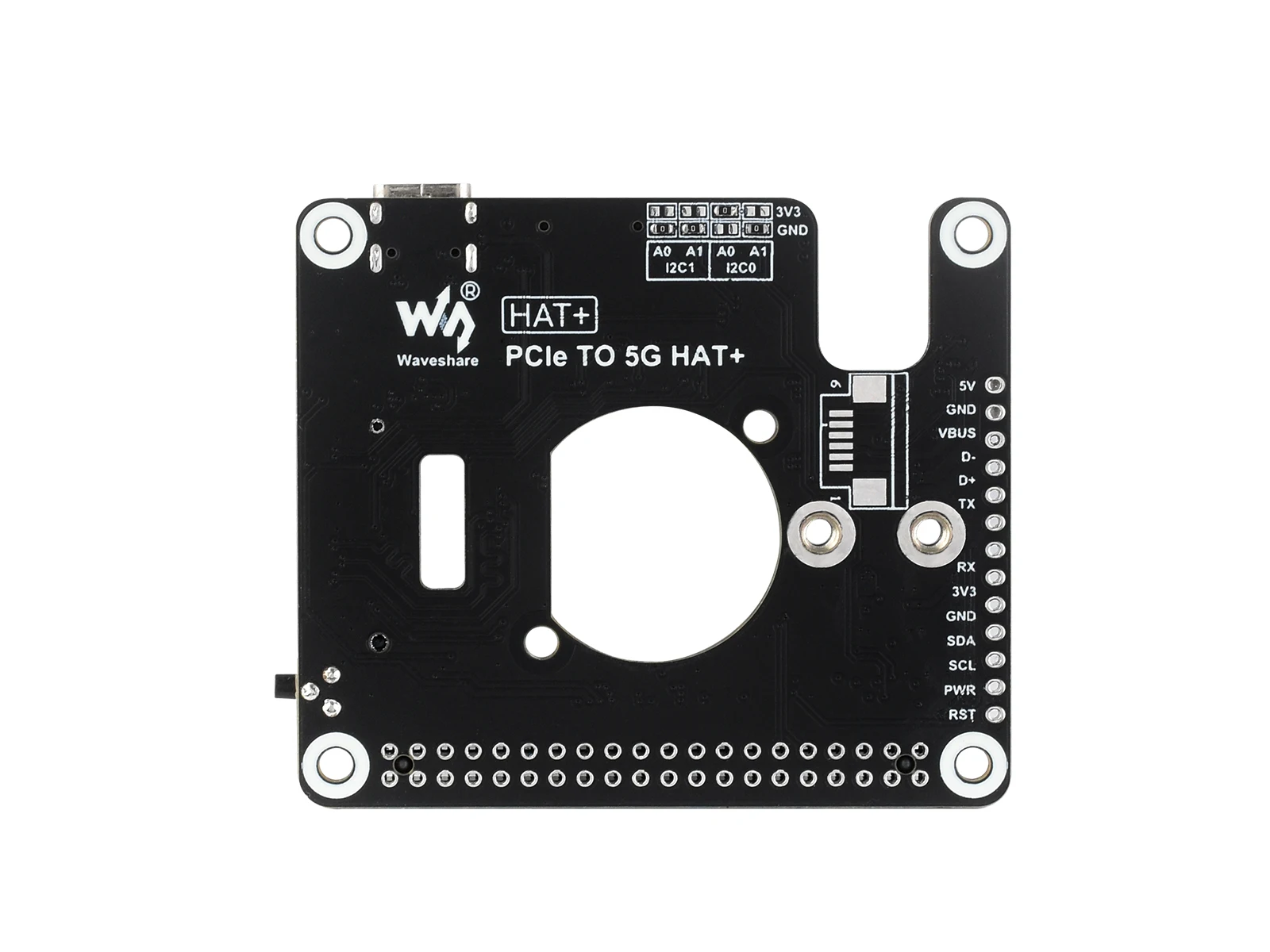 RM502Q-AE 5G HAT + PCIe это 5G/4G/3G разработанный для RPi совместим с 3042/3052 упаковками SIMCom/Quectel