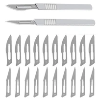 stainless steel surgical scalpel 10pcs 1123 blades for diy cutting tool pcb animal engraving surgical knife electronics repair