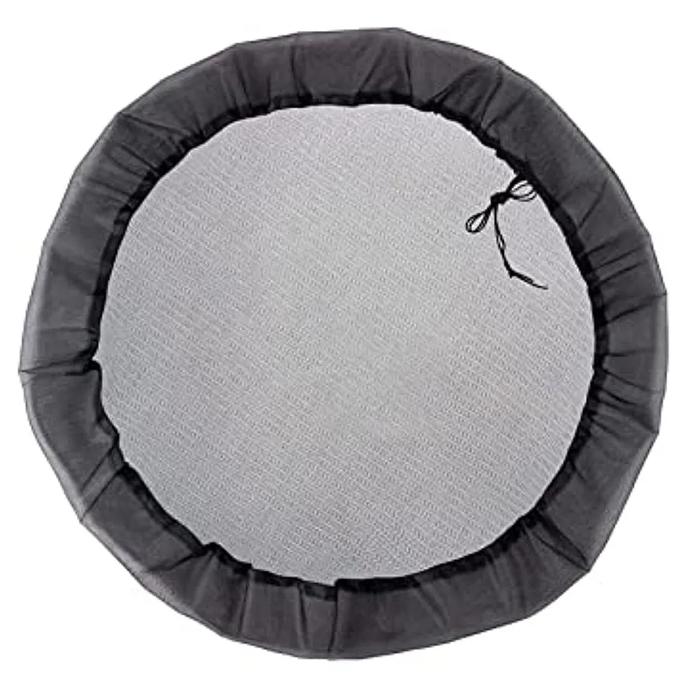 

1Pc 80CM Polyester Black Mesh Cover Rain Barrel Net Cord Rain Barrel Water Barrel Cover Protection Lid Anti-Mosquito Tool