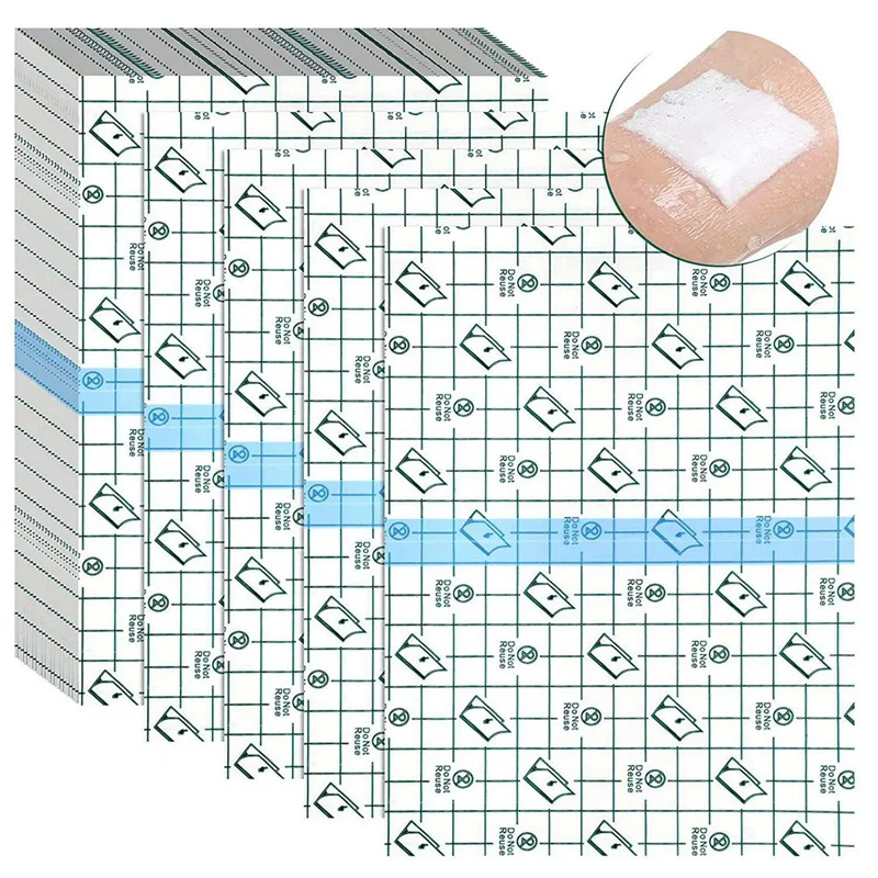 

100 Pieces Shower Waterproof Patch Disposable Transparent Stretch Bandage Shield Cover For Tattoos Swimming Showering