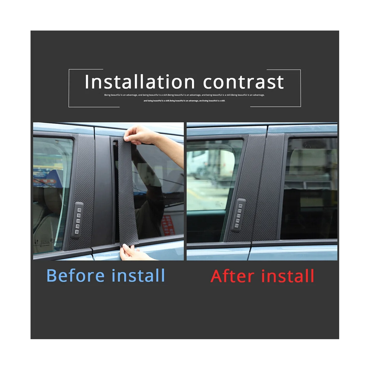 Автомобильная наклейка на дверь окно стойка столб Обложка отделка для Ford Maverick 2022