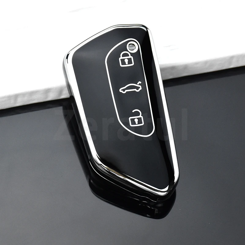 

Чехол для автомобильного ключа из ТПУ для VW Volkswagen ID.3 ID.4 Golf 8 MK8 Cupra Skoda Octavia A8 SEAT Leon MK4 Formentor Tarraco