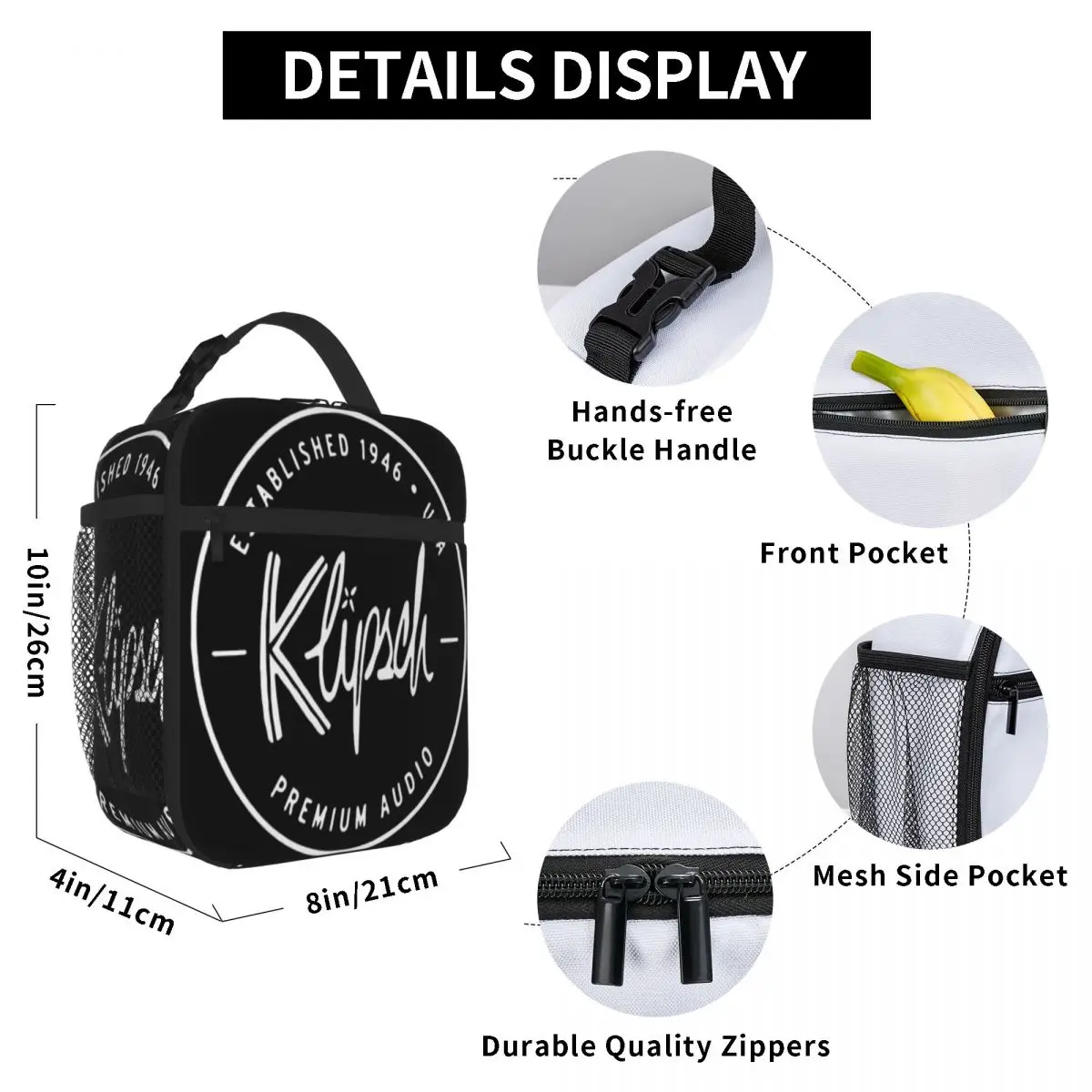 Klipsch громкоговоритель эксклюзивный винтажный подарок сумка для ланча Аниме