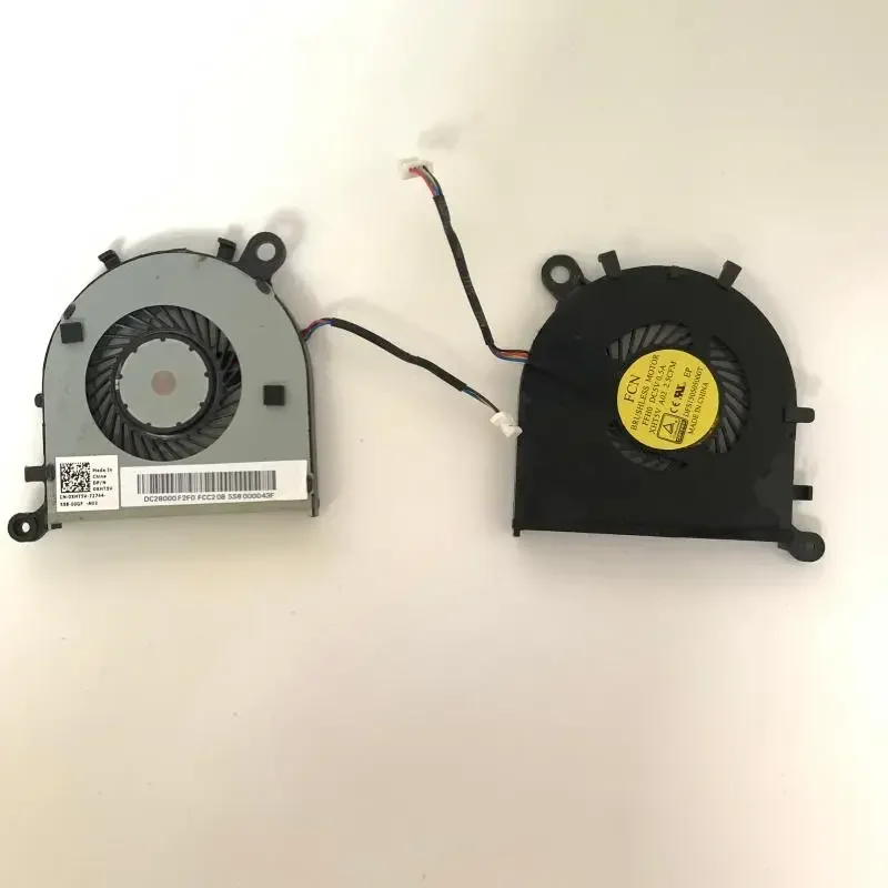 4-контактный вентилятор для ноутбука Dell XPS 13 9343 9350 9360 L321X охлаждающий процессора DFS