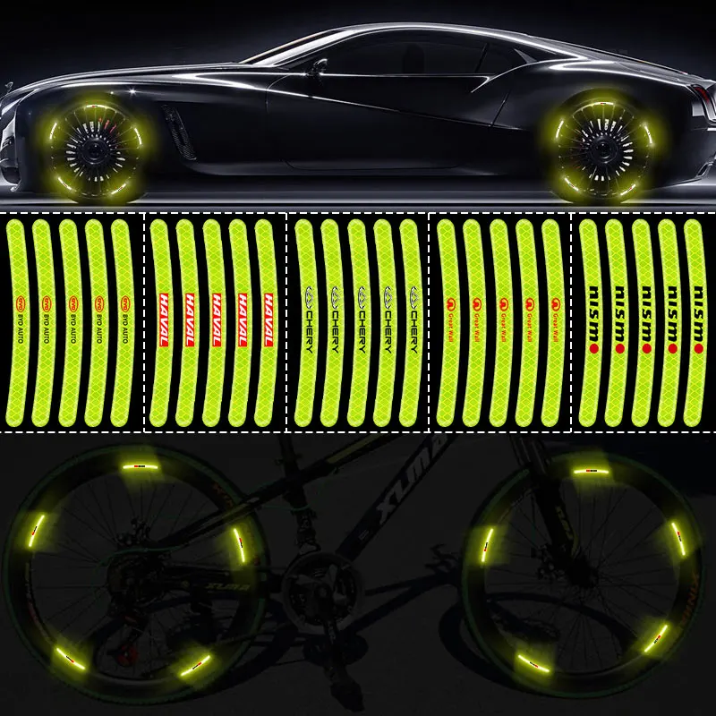 Светоотражающая наклейка на обод колеса автомобиля для Kia Rio 3 K2 Picanto K5 Optima Sorento Stinger