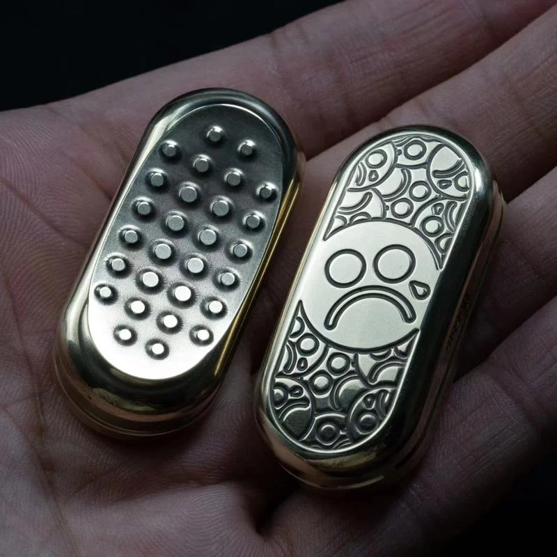 Enlarge Coin Pop Coin Push Card Fingertip Gyro Mechanical Structure Adult Toy Decompression EDC Titanium Alloy Toy