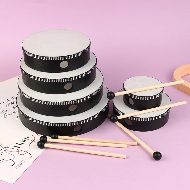 1 шт. 4/6/7/8/9/10 дюймов барабаны с деревянной рамой ручной барабан набором барабанных