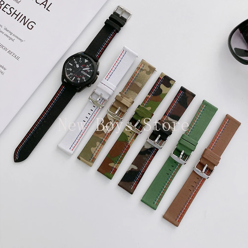 

Ремешок для Samsung Galaxy watch 3, 45 мм, Gear s3 Frontier, Классический тканый нейлоновый тканевый ремешок для ремешка 22 мм