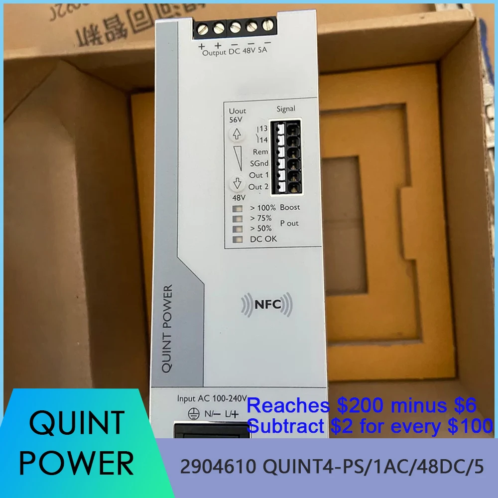 

2904610 QUINT4-PS/1AC/48DC/5 QUINT POWER 48VDC/5A For Phoenix Switching Power Supply Fast Ship High Quality