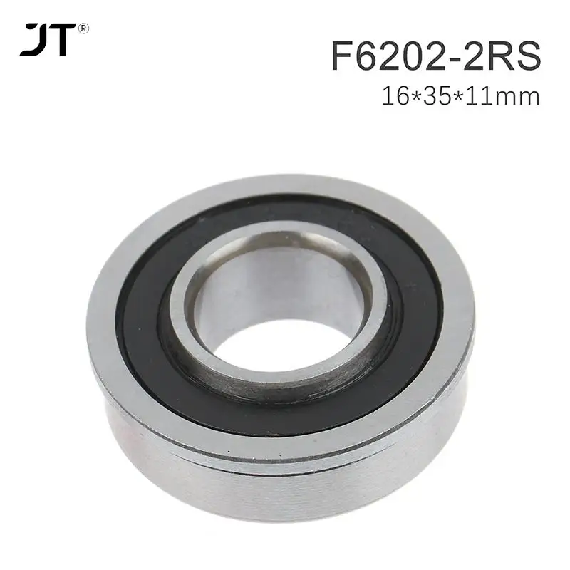 

1pc F6202 Wheelbarrow Bearing 16*35*11 Mm For Push Truck Garden Trolley Garden Cart Wheel Flange Ball Bearings Accessories