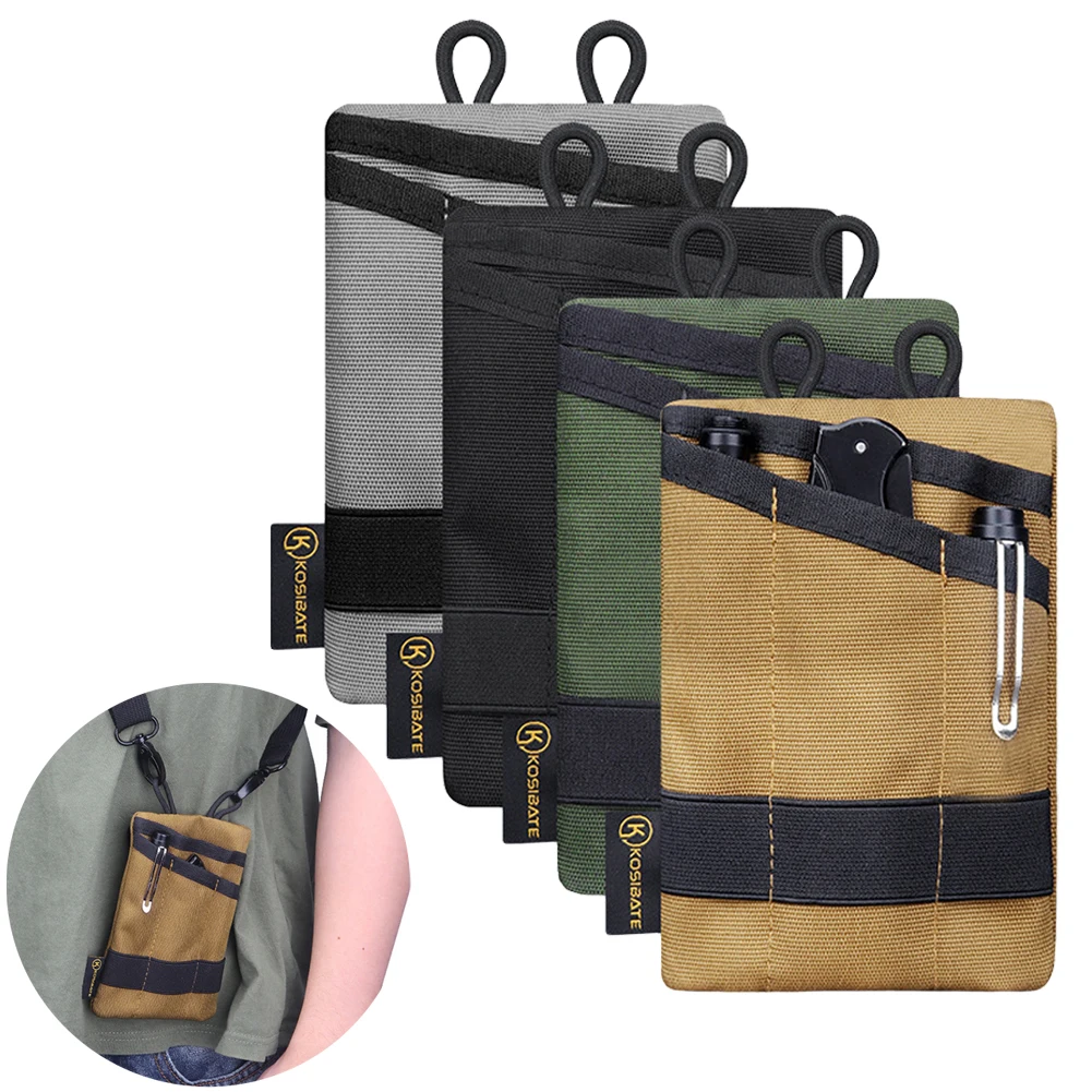 

1pc Nylon Waist Bag Tacticals ED C Pouch Wallet Waterproof Cloth Portable Waist Bag Coin Purse Keys Pack Pocket Outdoor Tools