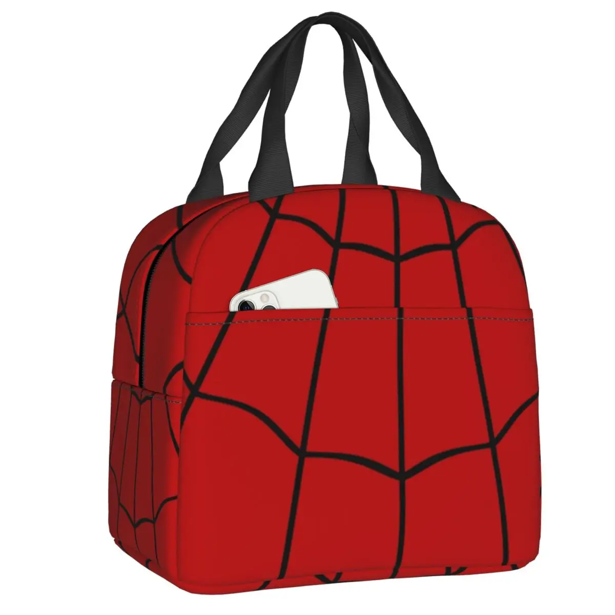 

Spider Web Thermal Insulated Lunch Bag Women Animal Print Portable Lunch Tote for School Storage Food Box lunchbag