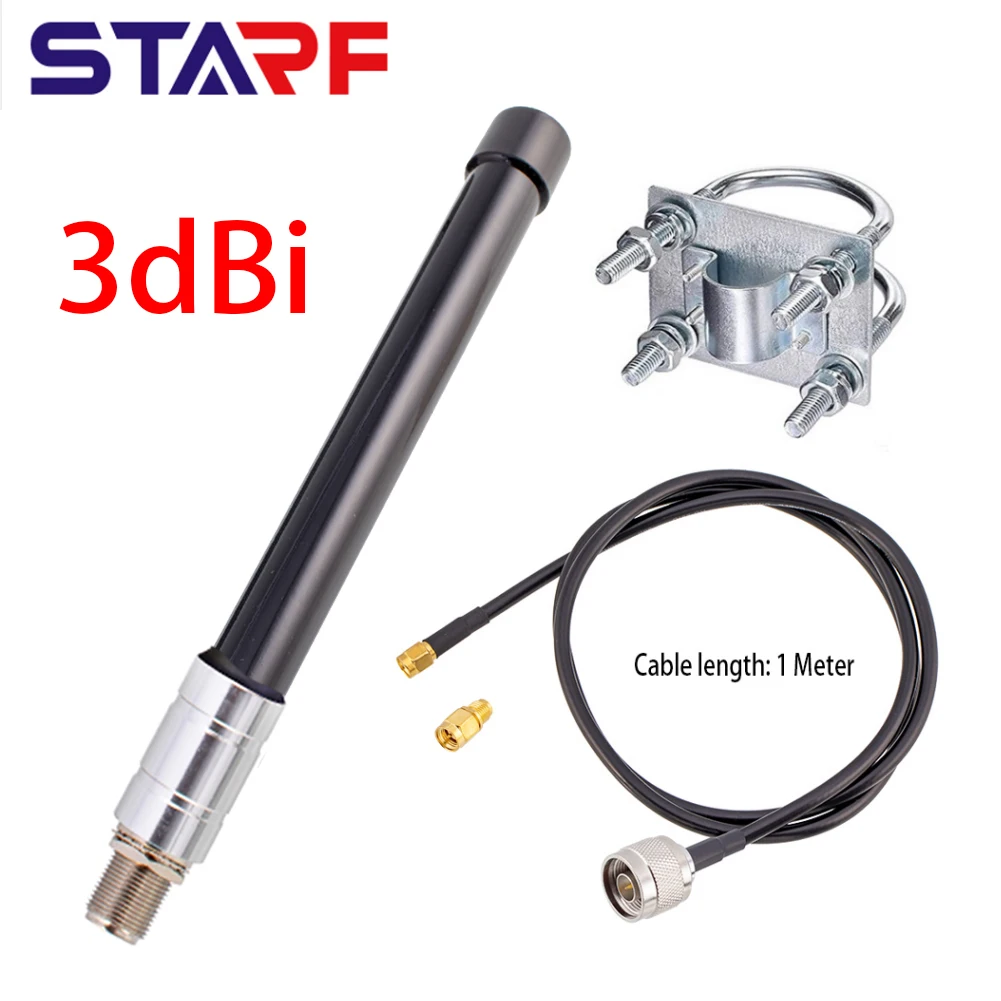 

868-930Mhz LoRa Antenna Helium 4.5dBi N-Female 50 Ohm Omni Fiberglass Aerial Outdoors Antenna For Bobcat Miner 300 LoRaWAN