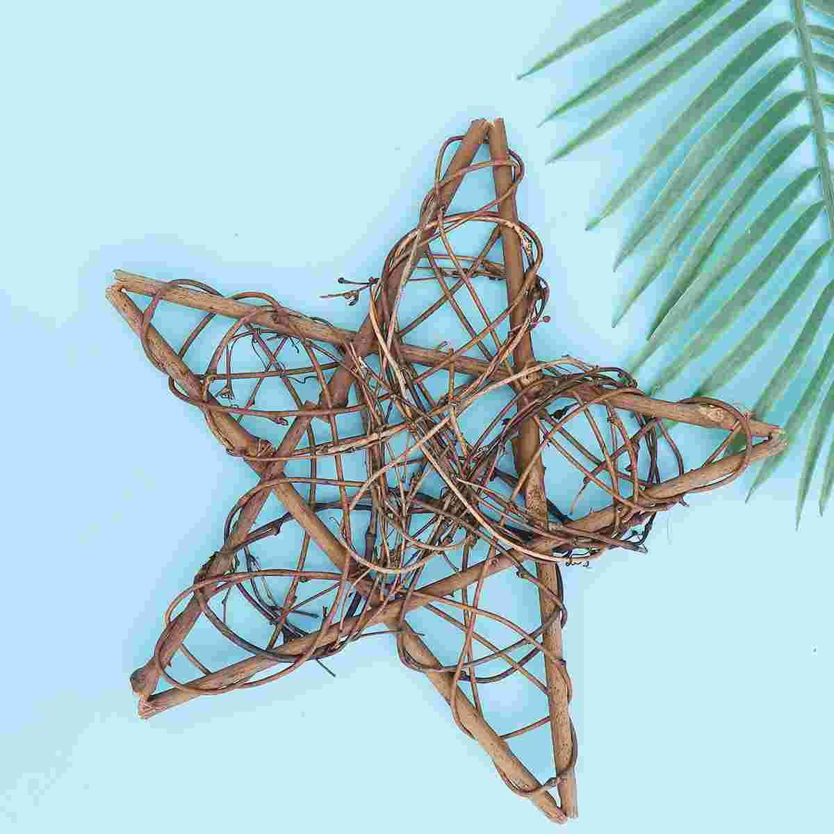

Christmas Rattan Star Tree Wreath Decorations Wickernatural Home Crafts Ornaments Stars Grapevine Vine Decor Five Ornament Party