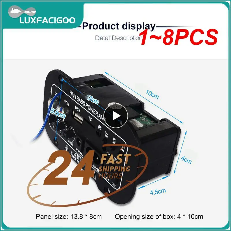 

Плата цифрового усилителя, 1-8 шт., 25-30 Вт, аудио усилитель, USB, FM-радио, TF-плеер, сабвуфер, 110 В, 220 В