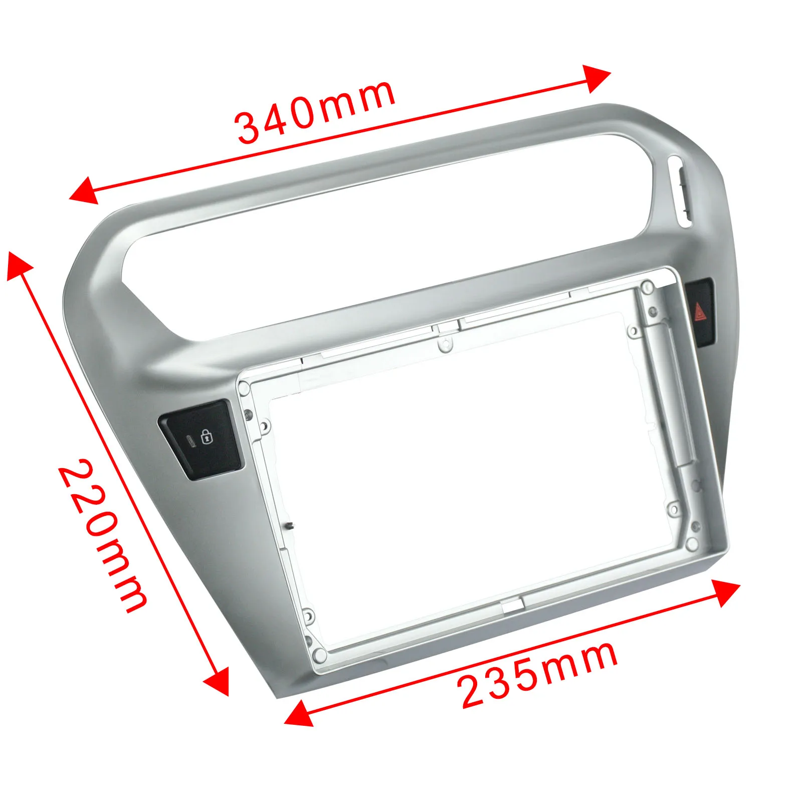 Автомобильная рамка для Citroen ELYSEE 2014-2018 9 дюймов двойная Din панель Fascia ДЛЯ PEUGEOT 301