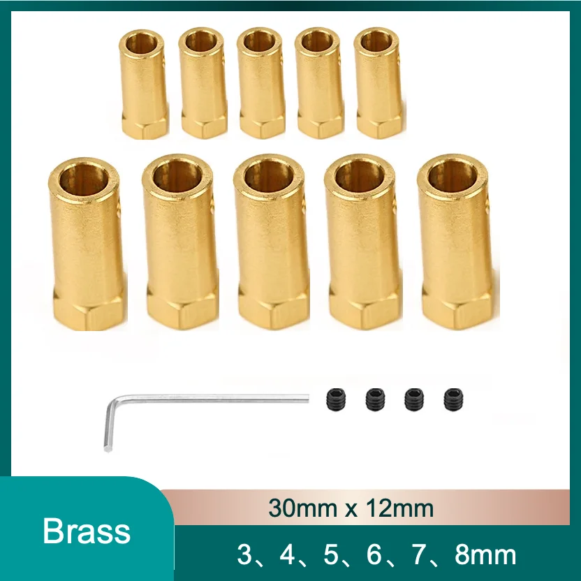 

Латунная муфта вала 3-8 мм 30 мм