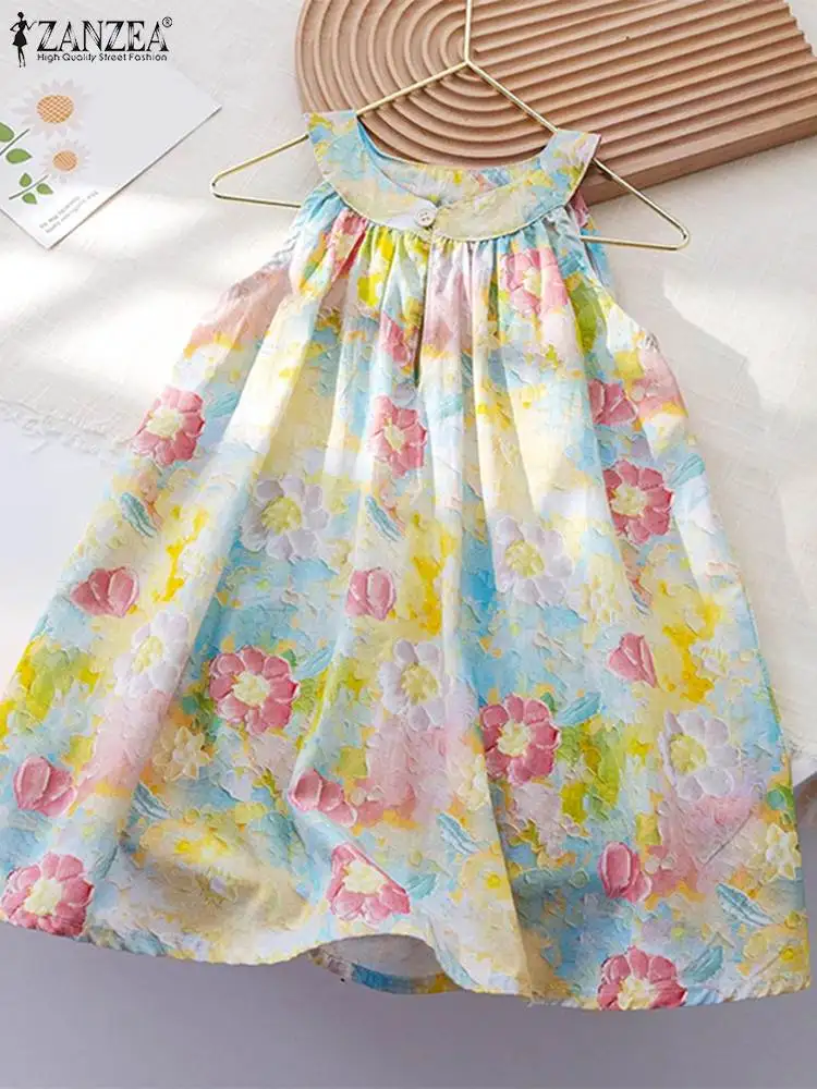 Топ ZANZEA женский Трапециевидный с круглым вырезом модная блузка оверсайз