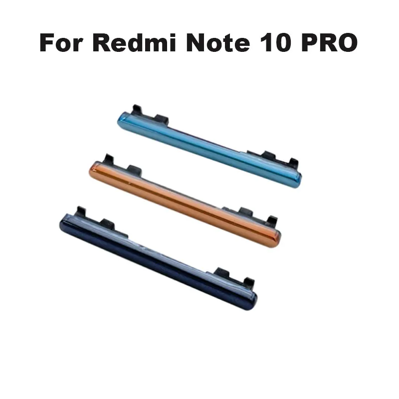 

10 шт., кнопки питания и громкости для Xiaomi Redmi Note 10 PRO