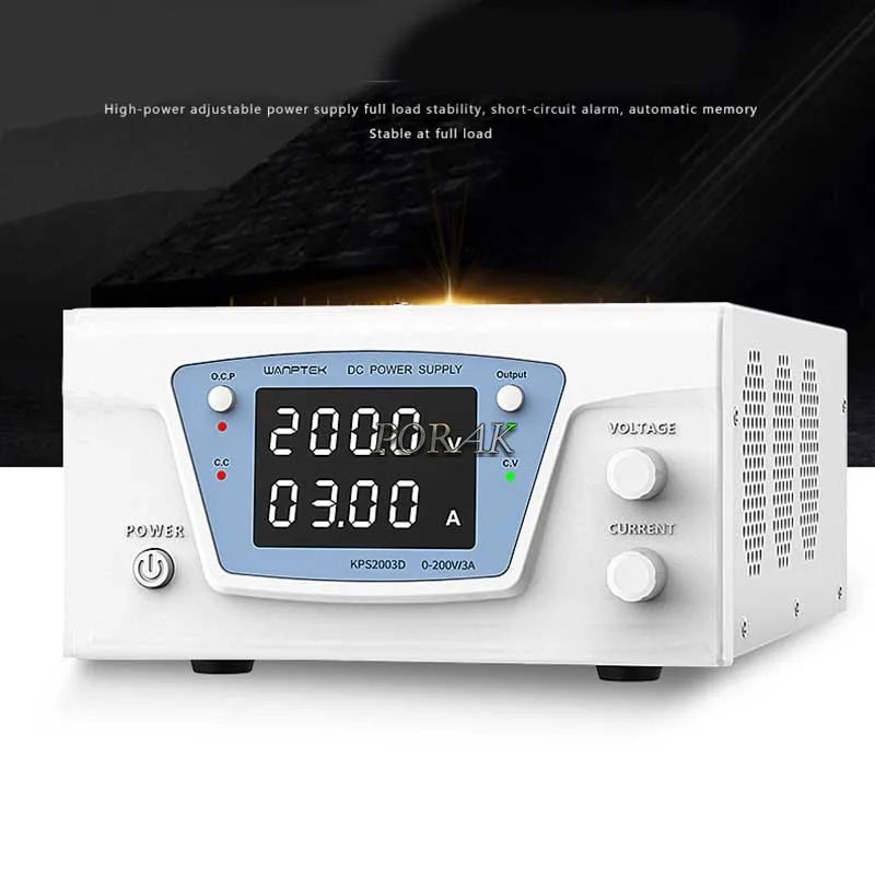 300V 3A KPS3003D 220V Прецизионный переменный регулируемый источник питания постоянного тока с цифровым регулированием для лабораторной разработки и производства. Определение старения включено.