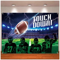 American Football Party Field Photo Booth Photography Backdrop Banner Background Football Themed Supplies Decoration Poster