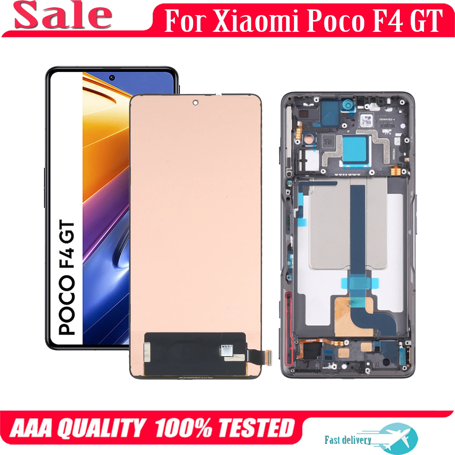 6.67'' Original AMOLED For Xiaomi POCO F4 GT 21121210G LCD Display Touch Screen Replacement Digitizer Assembly For POCO F4GT LCD