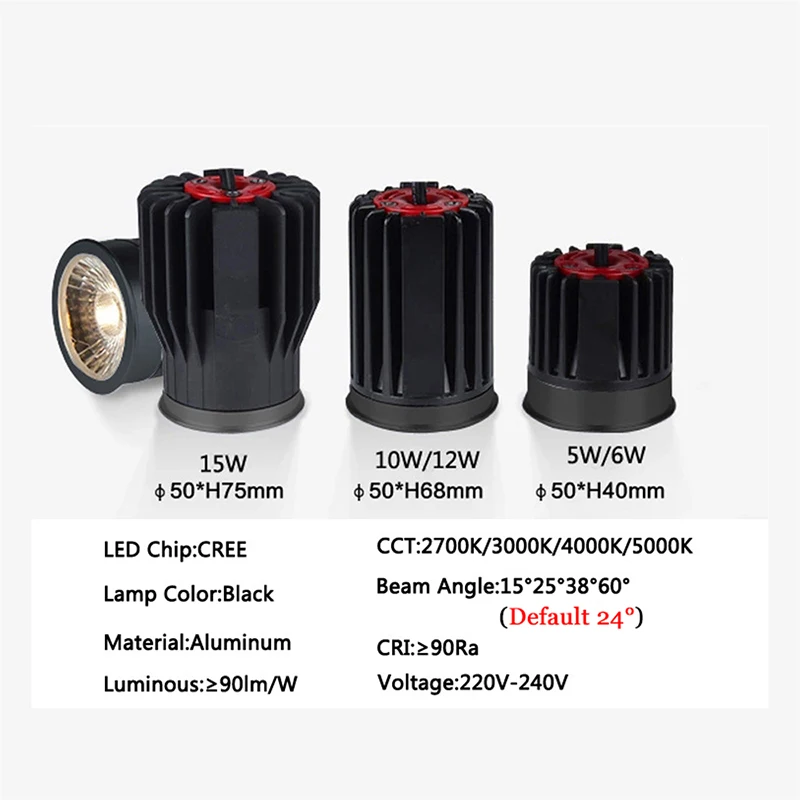 Антибликовые светодиодные лампы суперъяркий модуль точечного светильника Cob Gu10