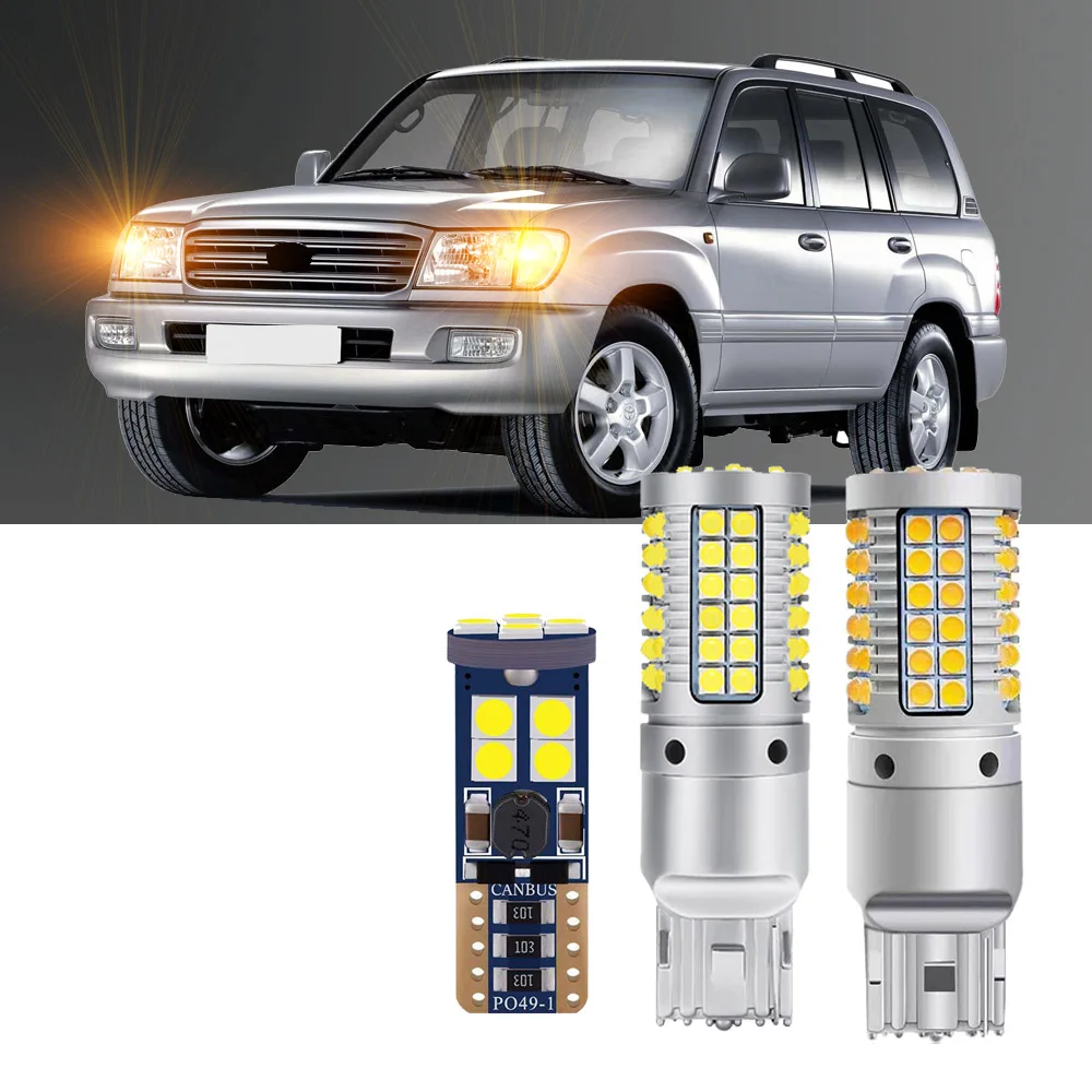 

For Toyota Land Cruiser 100 series J100 1998-2005 LED Bulbs Exterior Turn Signal Backup Bulbs Canbus No Error