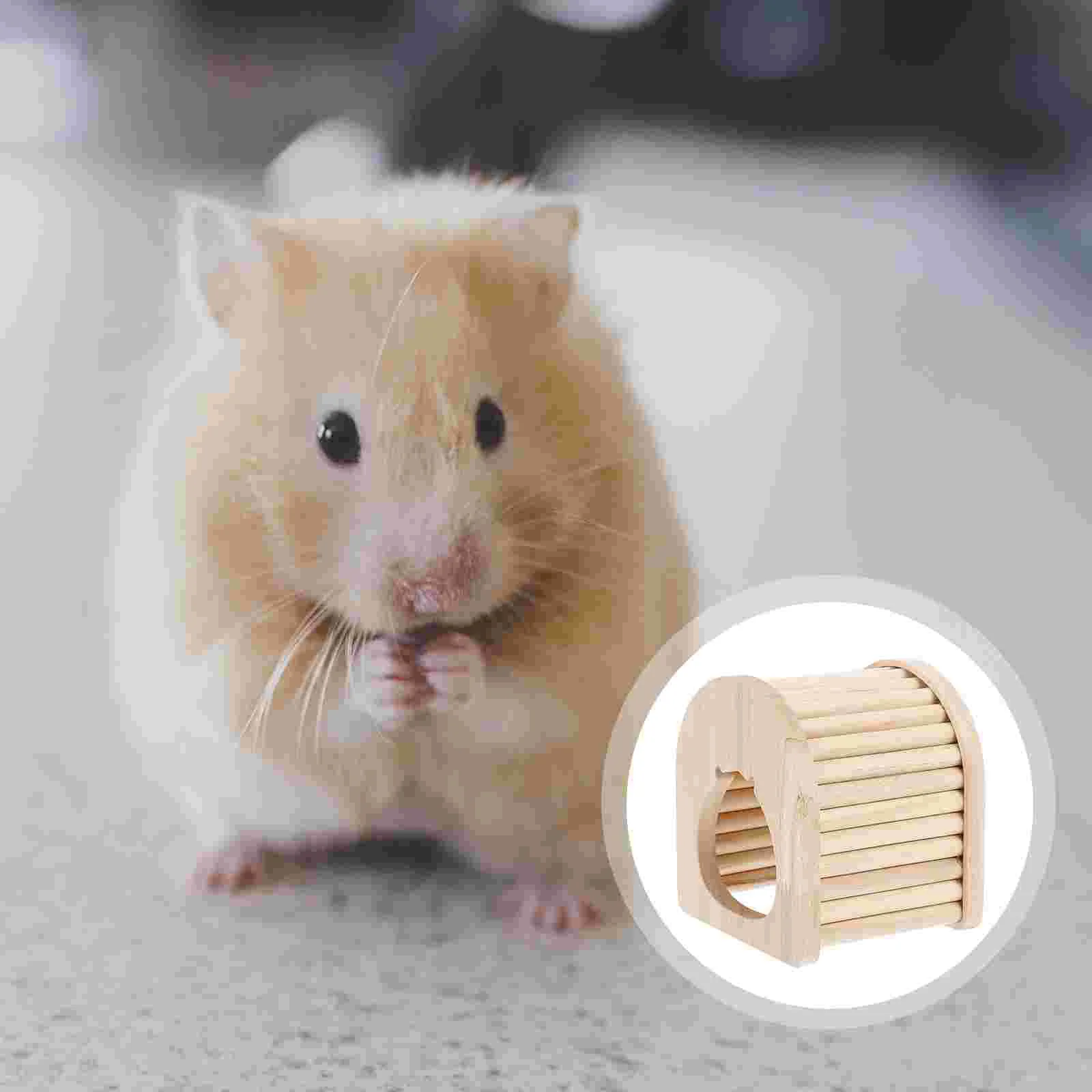 

1pc Creative Hamster Cage Wooden Material Golden Hamster Sleeping House
