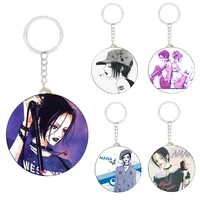 anime oosaki nana keychain for women men accessories 58mm cute bag pendant holder key chain ring cartoon jewelry gift