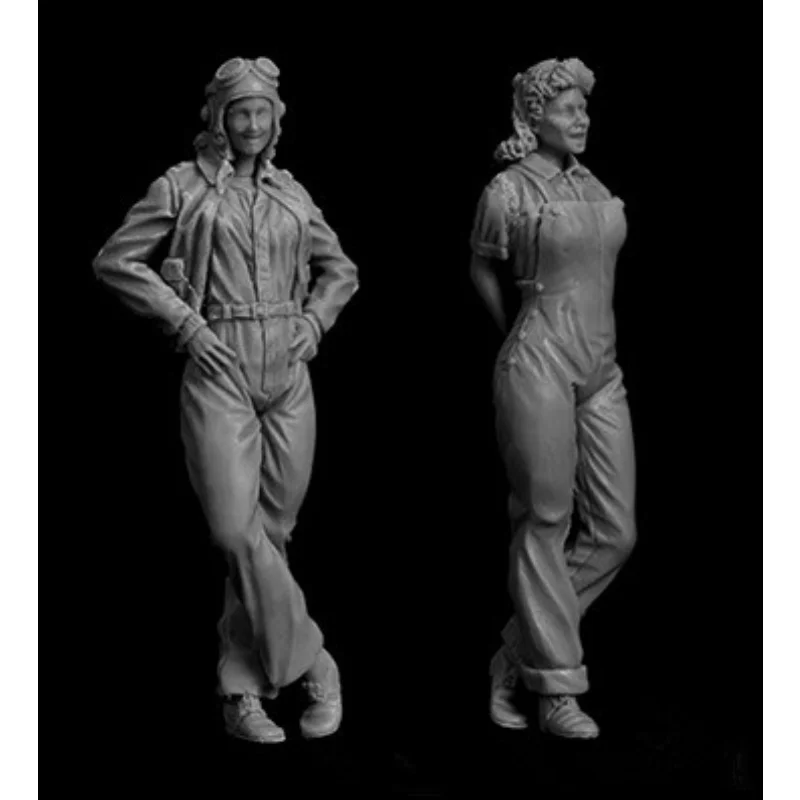 

1:35 Scale Die-cast Resin Figure Model Assembly Kit American Female Pilot Model Unpainted Needs To Be Assembled Free Shipping