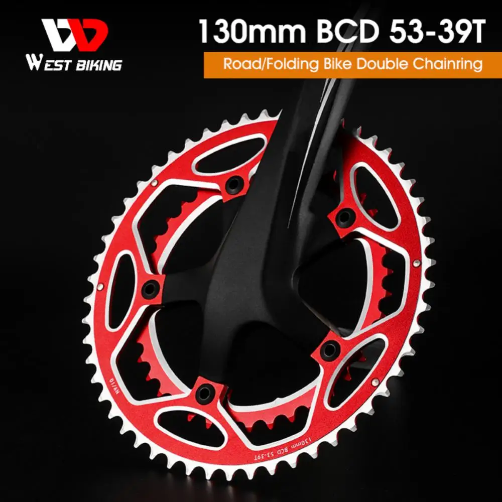 

Bicycle Wind Breaking Double Disc 39t-53t Gear Ratio Bike Parts M8000/9000 Bcd130mm Round Narrow Bike Accessories Bike Crankset