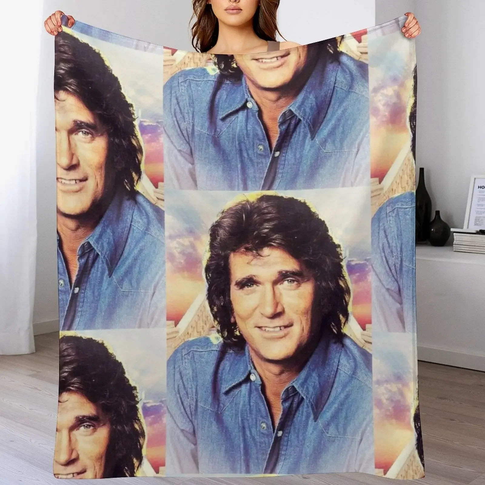 Фото Одеяло Michael Landon, покрывала для кровати, меховые изделия, декоративные одеяла для дивана, одеяла для кровати №1