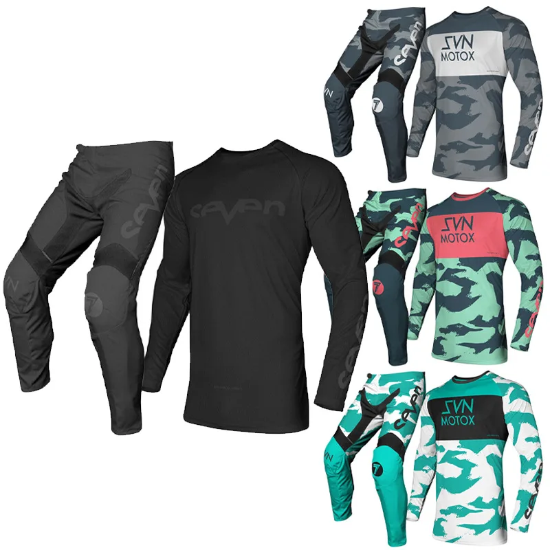 

Новинка 2022, комплект из футболки и брюк seven для мотокросса, комплект снаряжения для горного велосипеда enduro mx, комбинированный костюм для вне...